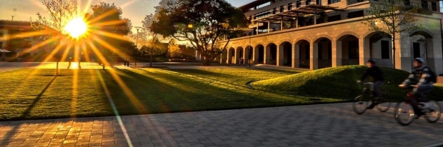 Stanford campus at sunrise
